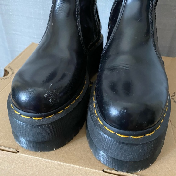Doc Marten MAX BLACK BUTTERO PLATFORM BOOT Size 7 - Picture 6 of 6